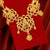 NC5334 Flower 24KT Necklace