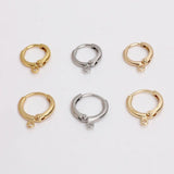 10Pcs Copper Leverback Earring Hooks 18K Plated DIY Jewelry Findings