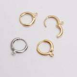 10Pcs Copper Leverback Earring Hooks 18K Plated DIY Jewelry Findings