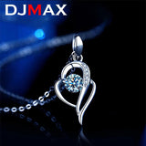 14k Moissanite Heart Pendant Necklace Wedding Jewelry