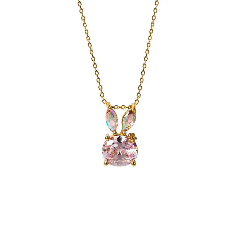 Sterling Silver Smart Rabbit Necklace Women's Gift