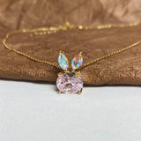Sterling Silver Smart Rabbit Necklace Women's Gift