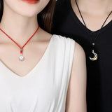S925 Sterling Silver Star Moon Necklace Nautical Couple Necklace