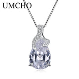 925 Silver Clear Cubic Zircon Necklace for Women Wedding