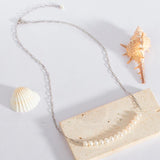 925 Silver Chain Necklace Freshwater Pearl Jewelry