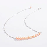 925 Silver Chain Necklace Freshwater Pearl Jewelry