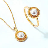 Geometric Diamond Pearl Silver Pendant Vintage Necklace