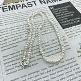 Freshwater Pearl Necklace 925 Sterling Silver Vintage Jewelry