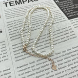 Freshwater Pearl Necklace 925 Sterling Silver Vintage Jewelry