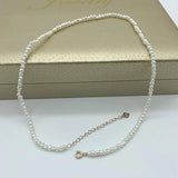 Freshwater Pearl Necklace 925 Sterling Silver Vintage Jewelry