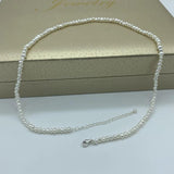 Freshwater Pearl Necklace 925 Sterling Silver Vintage Jewelry
