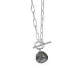 Labradorite Pendant Necklace 925 Silver Female Jewelry