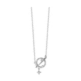 Star Diamond Clavicle Chain S925 Sterling Silver Necklace