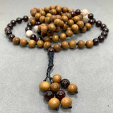 8mm Natural Morganite Garnet Beads Necklace