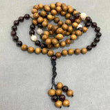 8mm Natural Morganite Garnet Beads Necklace