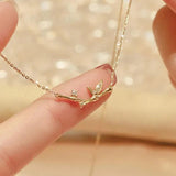 Women's Sterling Silver Bamboo Pendant Necklace