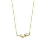 Women's Sterling Silver Bamboo Pendant Necklace