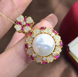 11-12mm South Sea Pearl Pendant 925s
