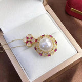 11-12mm South Sea Pearl Pendant 925s