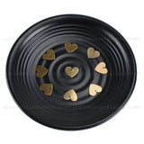 Brass Heart Charms for Jewelry Making Flat Blank Engraving