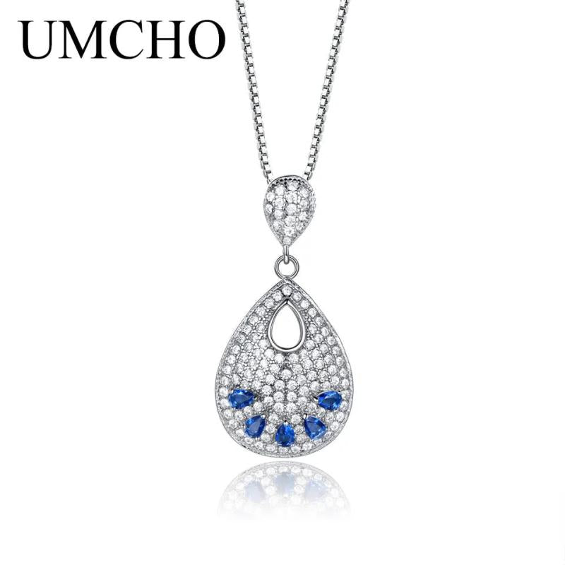 925 Silver Gemstone Pendant Necklace for Women - Fine Jewelry