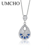 925 Silver Gemstone Pendant Necklace for Women - Fine Jewelry