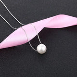 CMX02 Charm Shell Pearl Jewelry 925 Sterling Silver Pearl Necklace Pendant