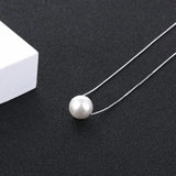 CMX02 Charm Shell Pearl Jewelry 925 Sterling Silver Pearl Necklace Pendant