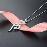 S925 Sterling Silver Fox Jewelry Pendant Women's Necklace