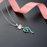S925 Sterling Silver Fox Jewelry Pendant Women's Necklace