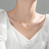 Sterling Silver 925 Bee Charm Necklaces for Women
