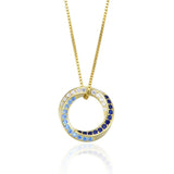 S925 Sterling Silver Diamond Ring Necklace Pendant