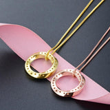 S925 Sterling Silver Diamond Ring Necklace Pendant