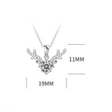 Retro Wind Pounding Necklace Moissanite Pendant S925 Silver Diamond