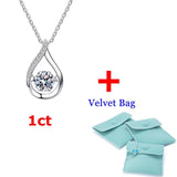 1.0ct Moissanite Pendant 925 Silver Jewelry Wedding