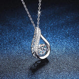 1.0ct Moissanite Pendant 925 Silver Jewelry Wedding