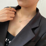 S925 Silver Butterfly Necklace Zircon Pendant Jewelry Girls
