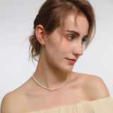 Zircon & Baroque Pearl Pendant Necklace