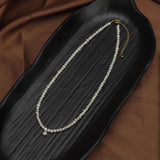 Zircon & Baroque Pearl Pendant Necklace