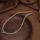 Zircon & Baroque Pearl Pendant Necklace