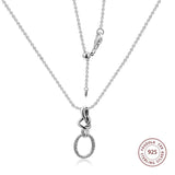 925 Sterling Silver CZ Heart Necklace for Women