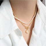 925 Silver Milk Ctystal Zircon Pave Pendant Long Chain CZ Women Wedding Jewelry