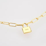 Kikichicc 925 Silver Locker Pendant Horoscope Chain Choker