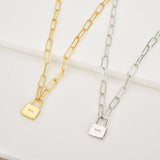 Kikichicc 925 Silver Locker Pendant Horoscope Chain Choker
