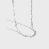 925 Silver Irregular Twist Horoscope Choker Necklace