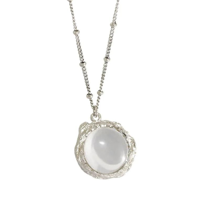 925 Sterling Silver Labradorite Pendant Necklace Crystal Jewelry