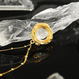 925 Sterling Silver Labradorite Pendant Necklace Crystal Jewelry