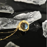925 Sterling Silver Labradorite Pendant Necklace Crystal Jewelry