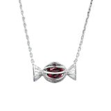 Sterling Silver Candy Pendant Necklace for Women