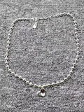 Heart Pendant Necklace 925 Silver Plated